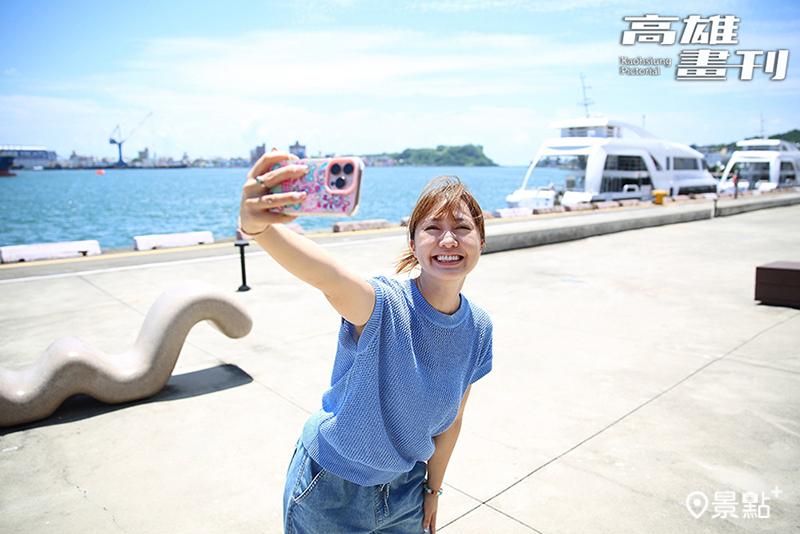 高雄陽光明媚，隨手一拍，手機也能捕捉如電影般的美景。