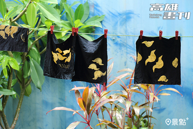 運用菱角殼萃取原汁的「菱角染」，為原本是農業廢棄物的菱角殼，找到一條新出路。