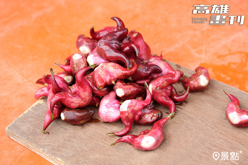 菱角採收後，馬上要進行清洗、篩選。( 圖／高雄市新聞局，以下同）