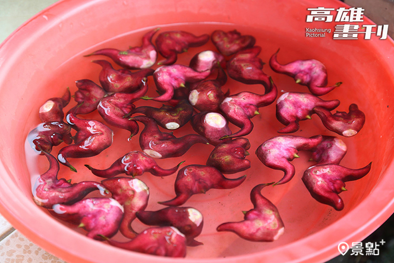 入秋後至11月進入菱角盛產期，也是大寮拷潭的農忙時節。