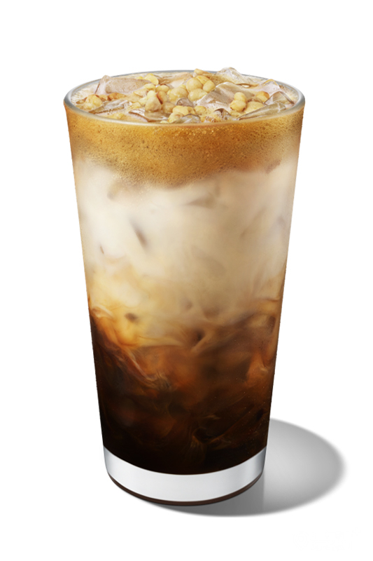 冰搖蜂蜜核桃燕麥咖啡。