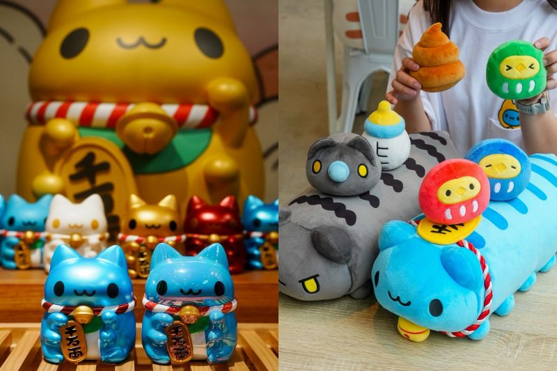 「招財咖波存錢筒」及「招財咖波軟Q娃娃」。（圖／咖波屋）