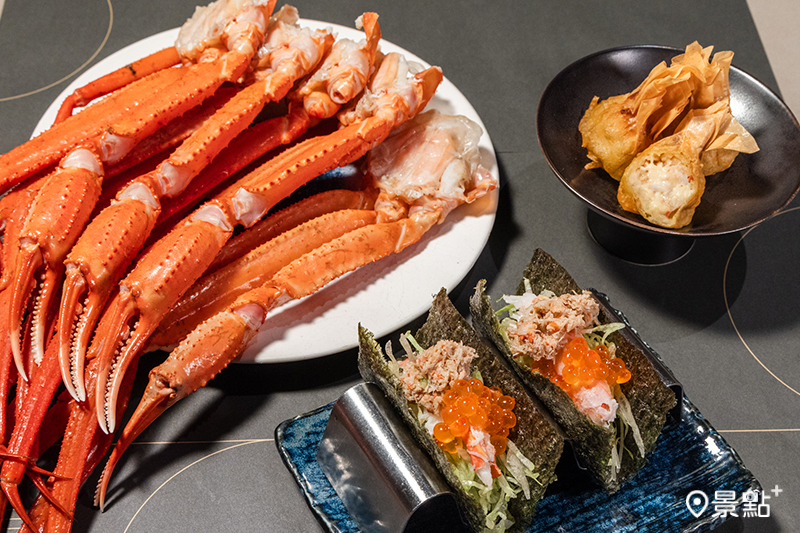 9月30日前<平日與假日下午餐時段，可於旭集台北三間門市無限享用雪蟹腳。（圖／旭集 和食集錦，以下同）
