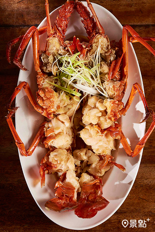 經典料理「蠔油澳洲龍蝦」。（圖／鵝肉川臺菜）