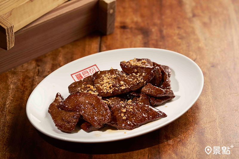 香煎豬肝。（圖／鵝肉川臺菜）