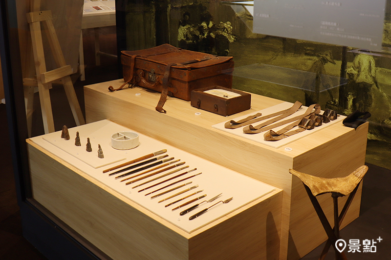 陳澄波的寫生畫具箱。