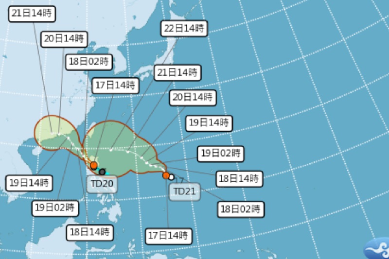 TD20、TD21雙颱生成機率高！陸上強風大雨特報高溫警示3大天氣變化要注意