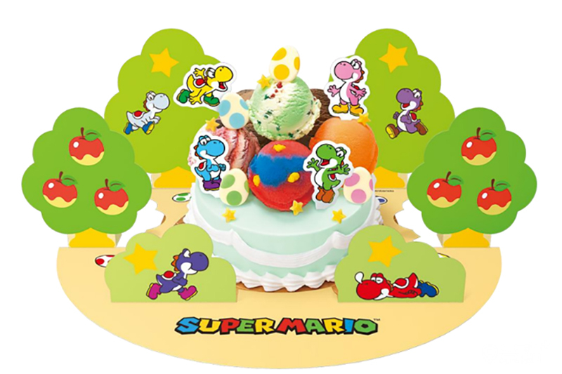 耀西繽紛31造型冰淇淋蛋糕。（圖／©Nintendo）