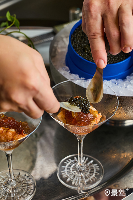 Ukai-tei鐵板燒 龍蝦晶凍 魚子醬。