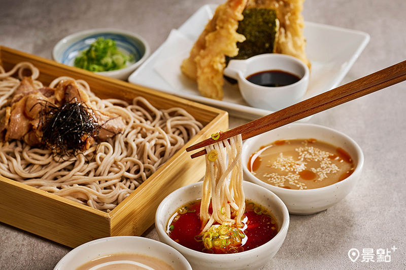 金子半之助於年9月推出台日連線新品「三彩蕎麥沾麵」！（圖／金子半之助，以下同）