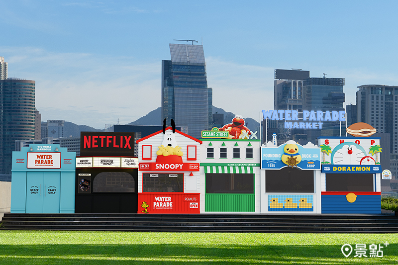 Netflix史上最受歡迎電影《KPop獵魔女團》、Snoopy等現身巡遊市集。