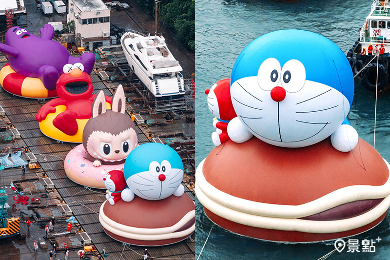 「維港海上大巡遊」 集結哆啦A夢、KAWS and 芝麻街、奶昔大哥及LABUBU 4大巨型海上氣偶！ （圖／AllRightsReserved，以下同）