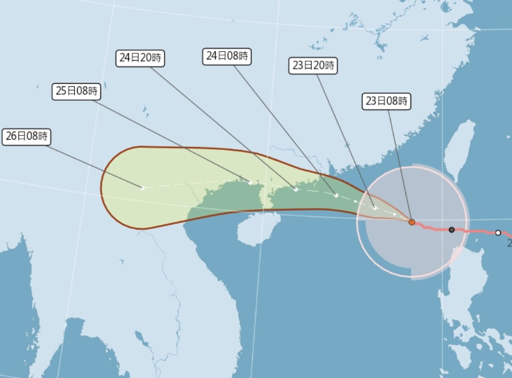 強颱樺加沙解除陸上颱風警報！3縣市超大豪雨警戒注意陸上強風
