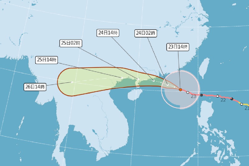 圖／中央氣象署 ，以下同