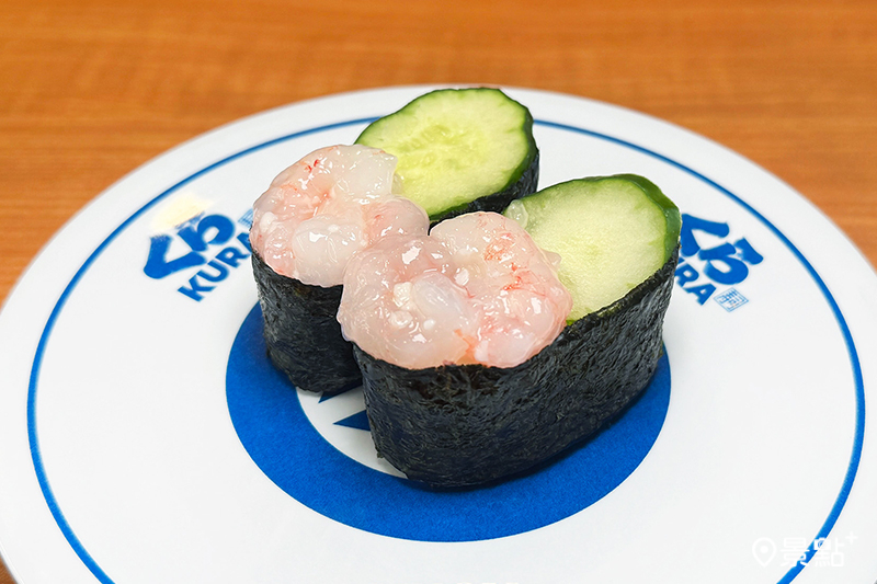 鹽麴甜蝦軍艦。