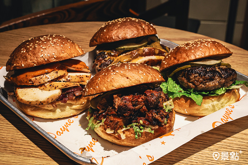 台灣限定多款特製漢堡。