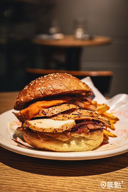 辣味雞胸肉堡。