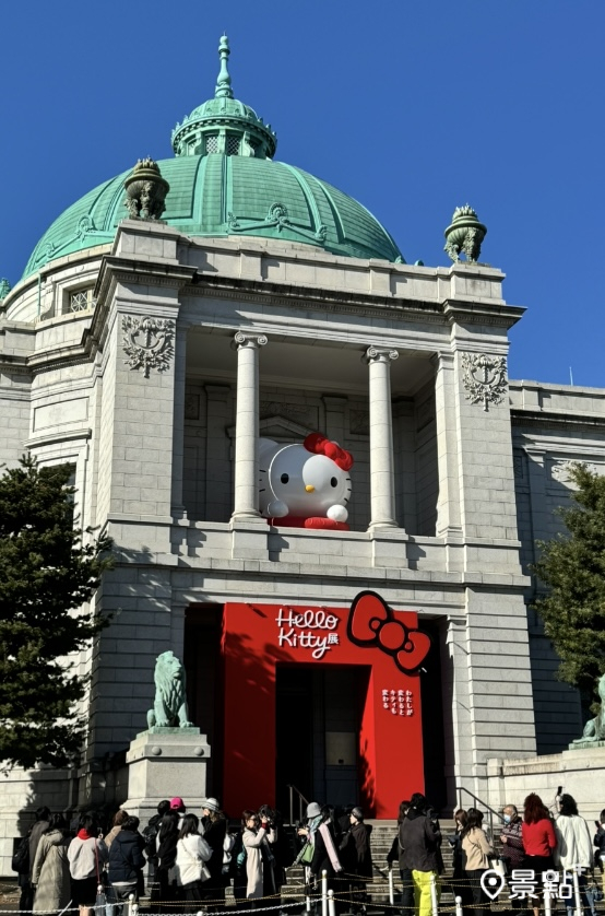Hello Kitty50週年紀念特展 東京場現場。(圖 / 景點+ 張盈盈，以下同)