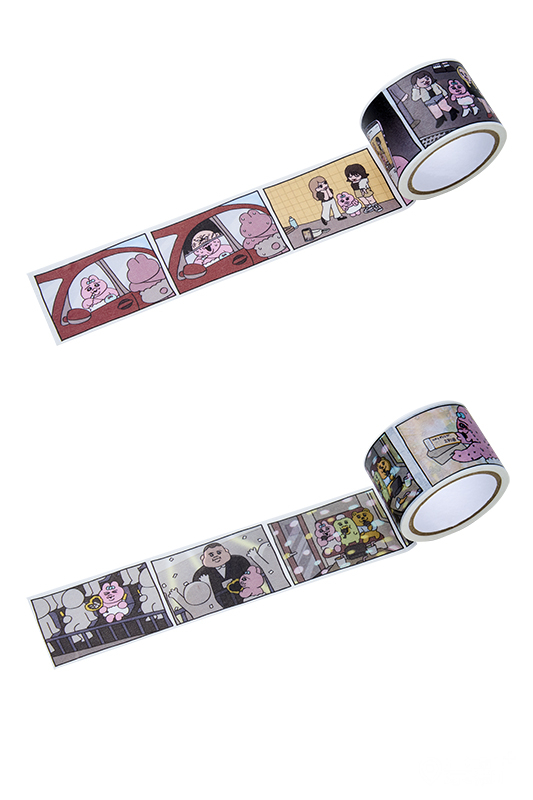 10月10日至10月12日，單筆滿額200元即贈「褲褲兔紙膠帶」，兩款擇一。