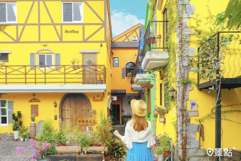 「布魯克森林」擁有歐式鄉村風童話小鎮場景，吸引人前往拍照打卡。（圖／summer6639） 