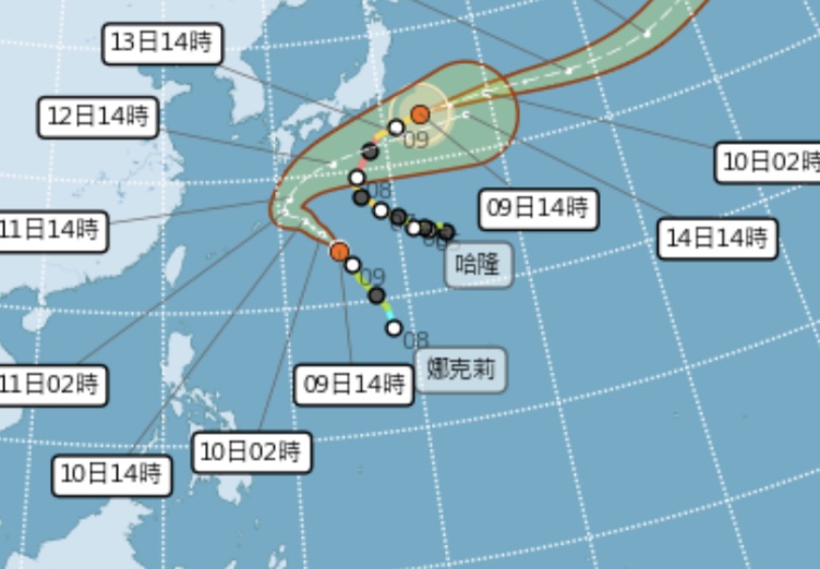 娜克莉颱風生成！東北風影響迎風面有雨高溫注意國慶連假天氣先看