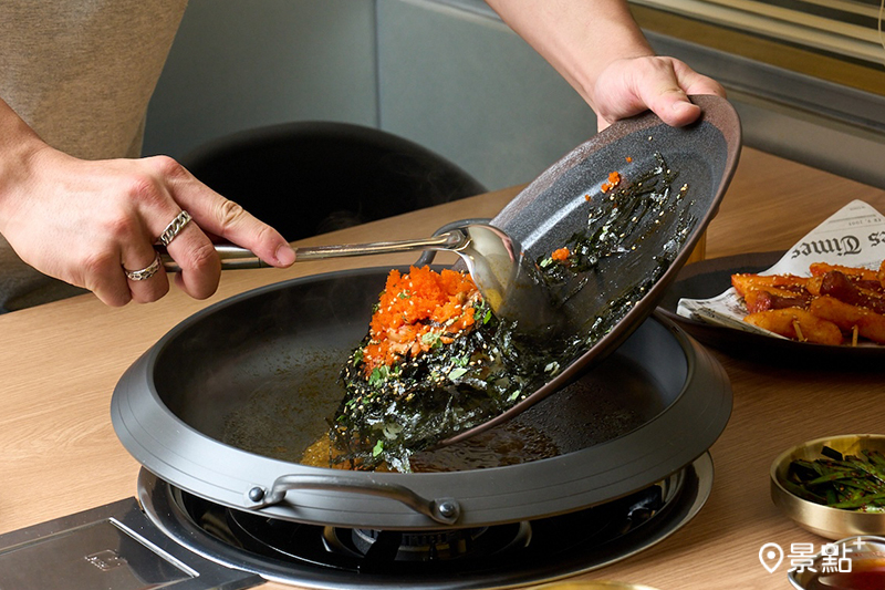 「韓式飛魚卵炒飯」只送不賣。