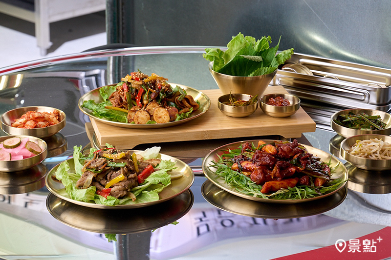 「梅花豬肉包菜」、「辣炒章魚」等經典菜色，每道280元起。