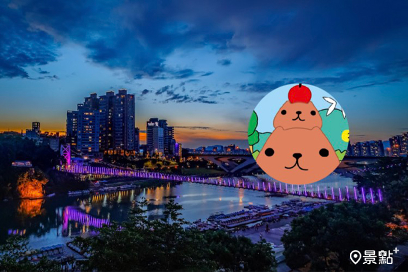 日本超人氣插畫IP「水豚君」正式進駐碧潭地景裝置展！（圖／新北市政府，以下同）