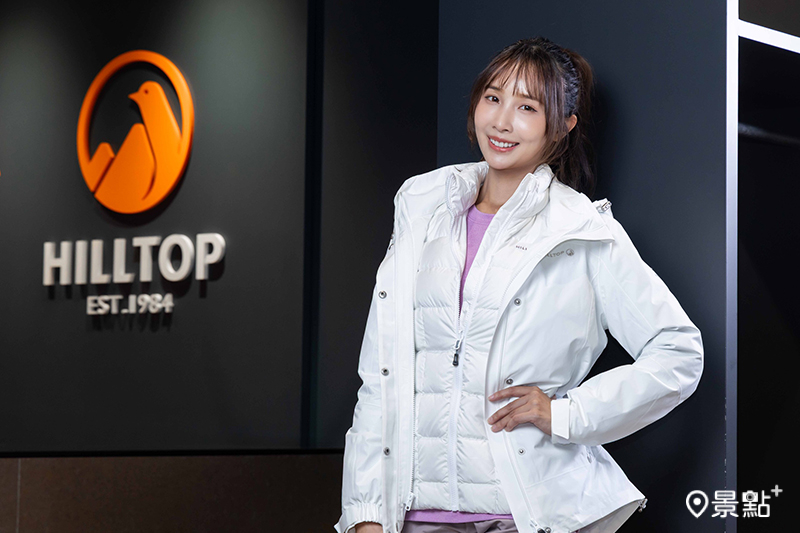 除了單件式穿法，還可外加GORE-TEX防水短大衣。