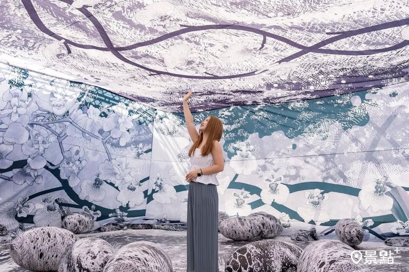 2025彰化走讀藝術節打造沉浸式花園光影展區。（圖／a836024）