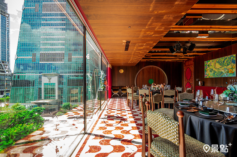 台菜新品牌《心潮仙宮》插旗微風南山，更坐擁台北101美景。（圖／心潮仙宮，以下同）