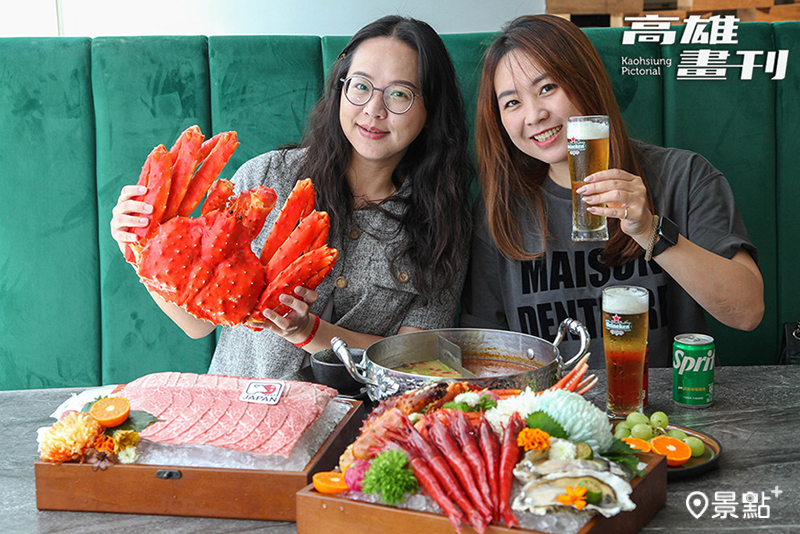 最頂級的「神戶之宴」平日午餐2千元有找，可以無限享用6種和牛和高級蝦蟹海鮮。