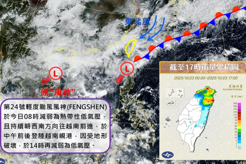 水氣已減少週六天氣最好！東北季風影響又一波光復連假週末天氣預報先看