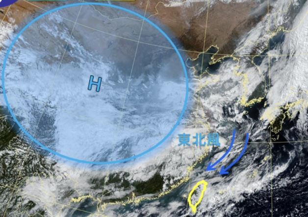 兩波東北季風增強！週二降雨增多一週天氣預報先看