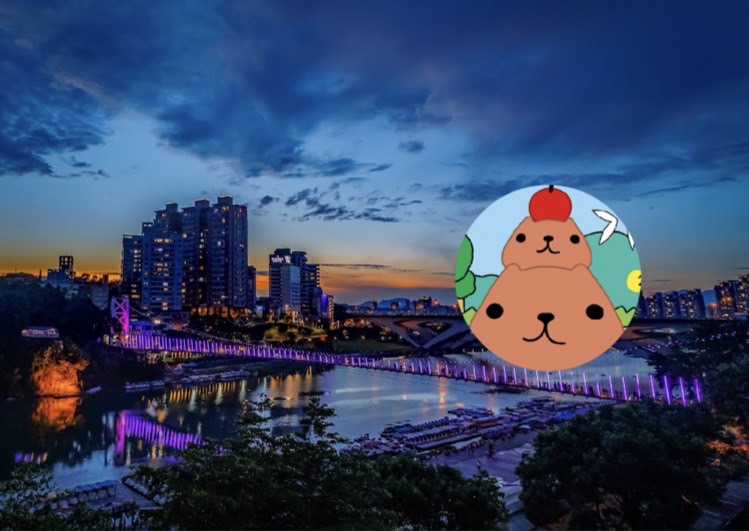 12米水豚君水上大型裝置！亮燈日夜地景藝術市集咖啡節親子同遊