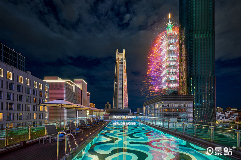 台北艾麗酒店7樓戶外花園倒數派對，近距離參與跨年盛會。（圖／台北艾麗 希爾頓格芮精選酒店，以下同）