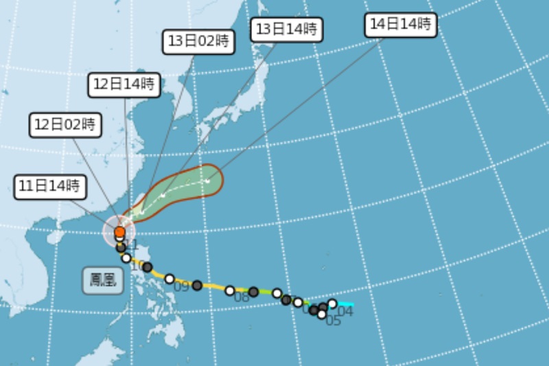 鳳凰颱風轉輕颱發布陸警！9縣市有機會放颱風假延後登陸位置南偏