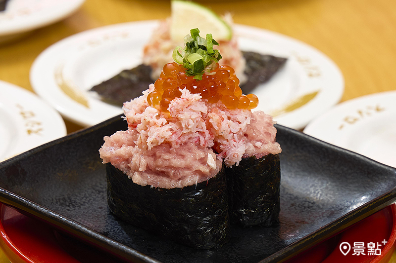 爆量3種海味軍艦 $120。