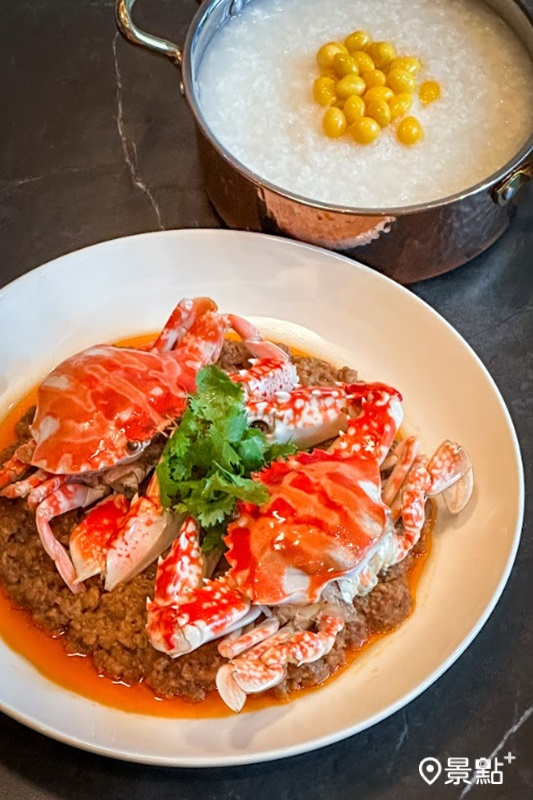 萬里花蟹蒸肉餅（附明火廣東粥）