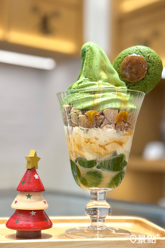雪映太妃餅乾抹茶百匯。