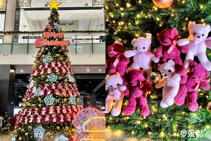 500隻粉紅小熊8米巨型聖誕樹！5大必拍亮點3000發煙火秀一次收