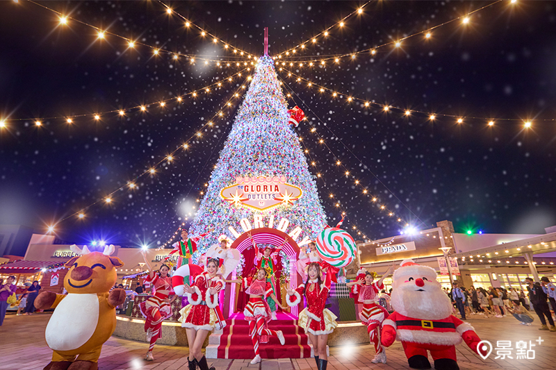 20米高飄雪聖誕樹3大美式耶誕場景美拍！華泰名品城37攤異國聖誕市集大遊行必追