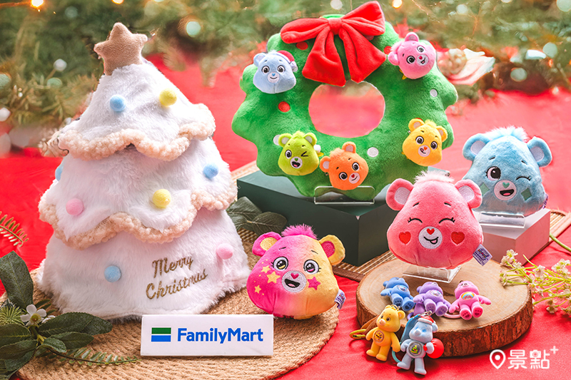 純白雪景版「聖誕樹置物盒」299元、聖誕花圈249元。