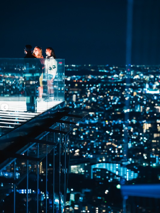 229 公尺高的SHIBUYA SKY不僅景觀驚人，也能拍出很多特殊畫面的取景照片，吸引全球遊客造訪。（圖／SHIBUYA SKY）