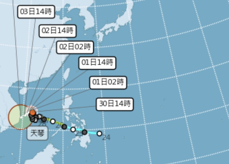 圖 / 中央氣象署，以下同