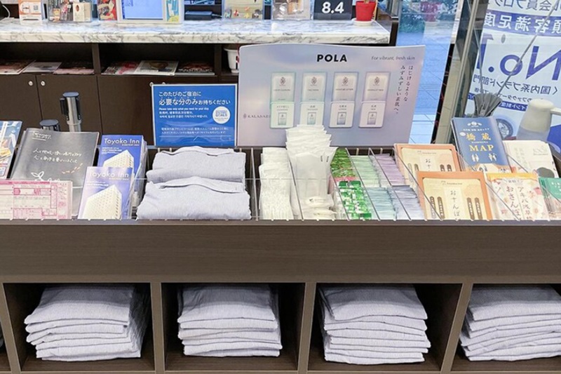 飯店大廳、接待處附近也會有備品可讓住客自由取用。