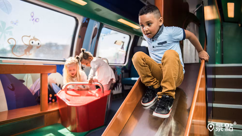 瑞士家庭車廂中的遊樂設施