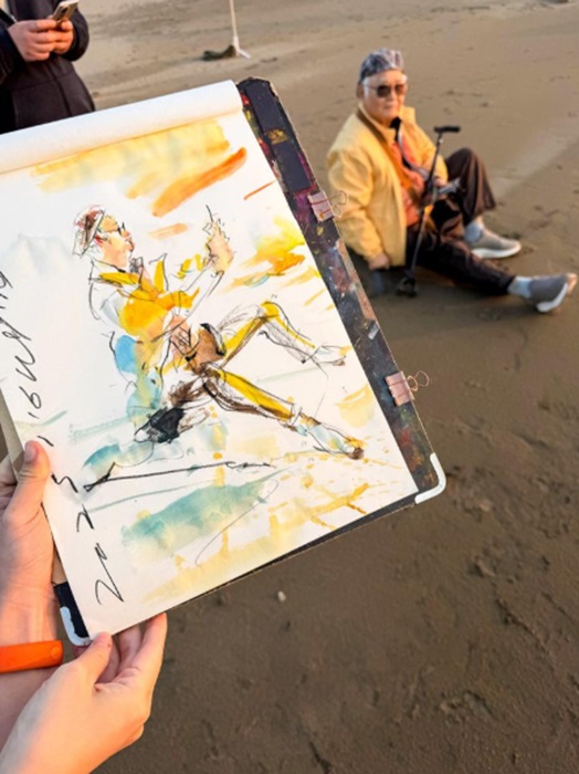 吳沁頤以速寫捕捉當下畫面，保存日常裡微小而真實的片刻。(圖片提供/吳沁頤)