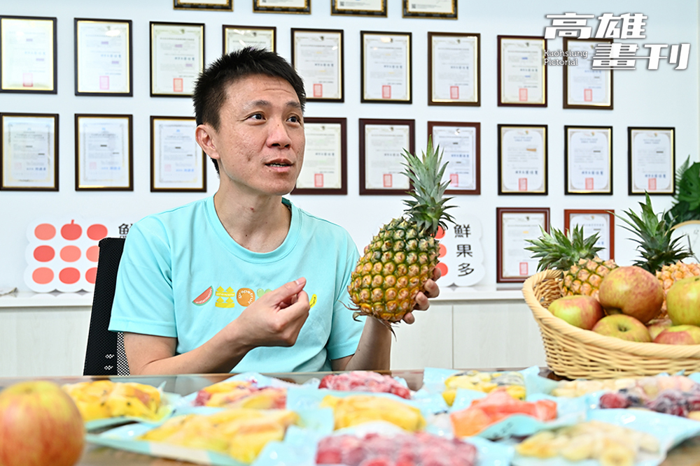 鮮果多創辦人暨執行長黃崇閔（Max）從小喜愛水果。（攝影/Carter）